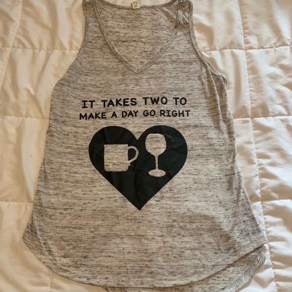 Tops - It takes two (coffee & wine) tank top